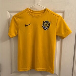 Nike Dri-Fit Force Soccer Jersey Yellow Youth Medium #63